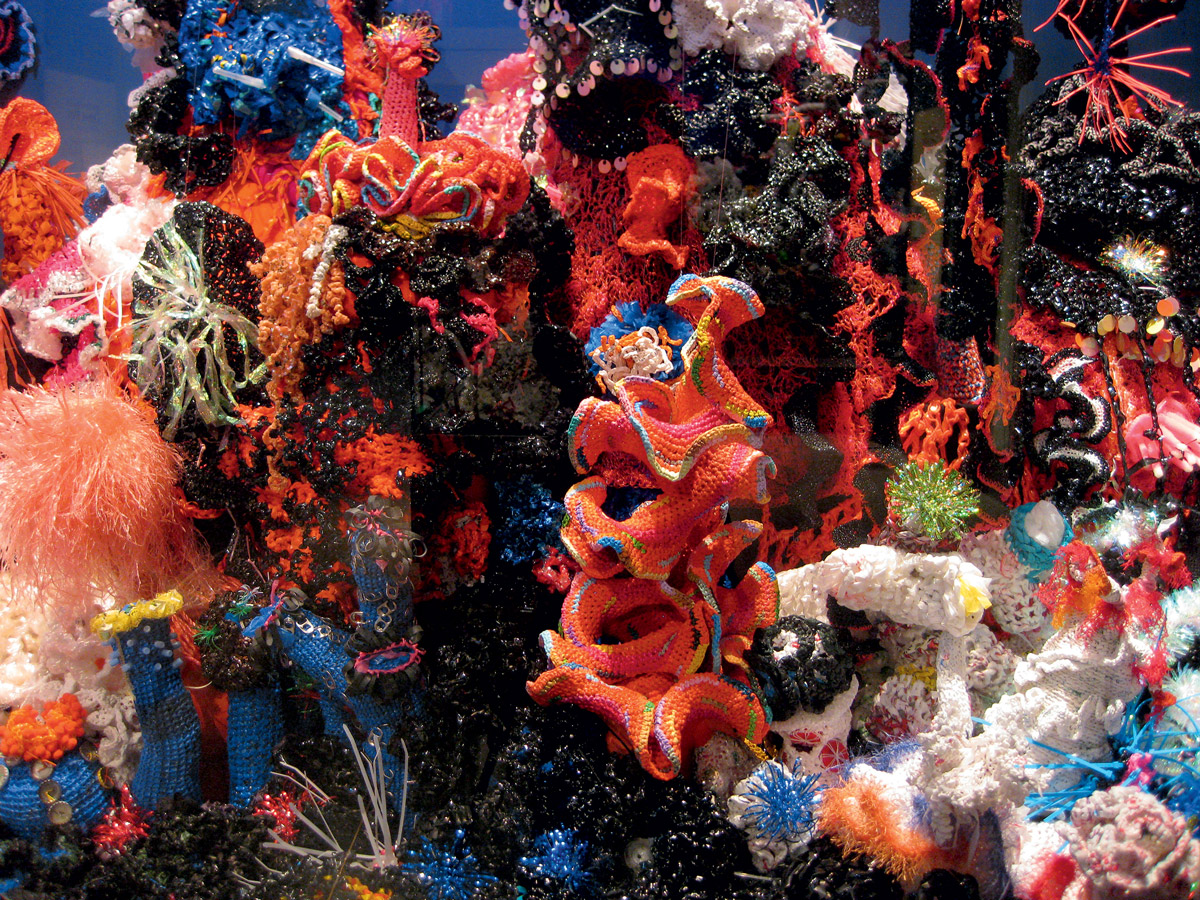 Crochet Coral Reef: TOXIC SEAS' by Margaret and Christine Wertheim